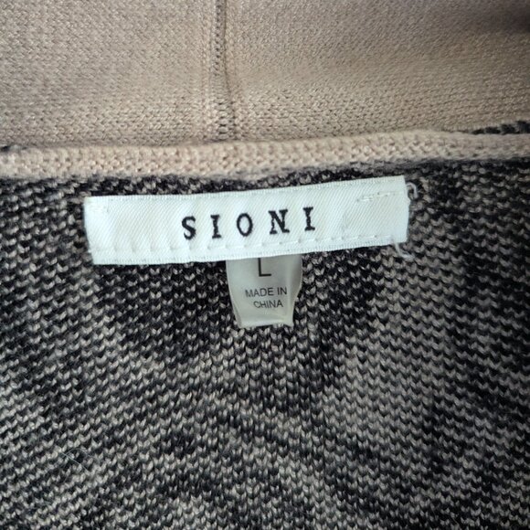 Sioni Paisley Jaquard Fringe Shawl Knit Sweater Cardigan - Picture 6 of 9